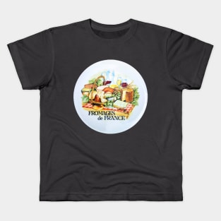 Fromages De France a foodie cheeseboard to die for Kids T-Shirt